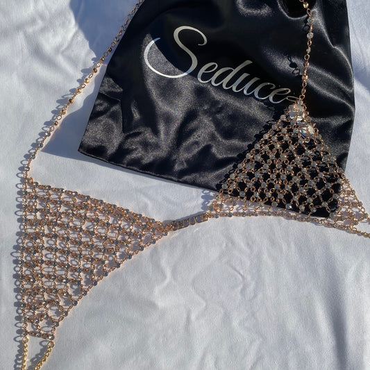 Gold Amara Crystal Bralet