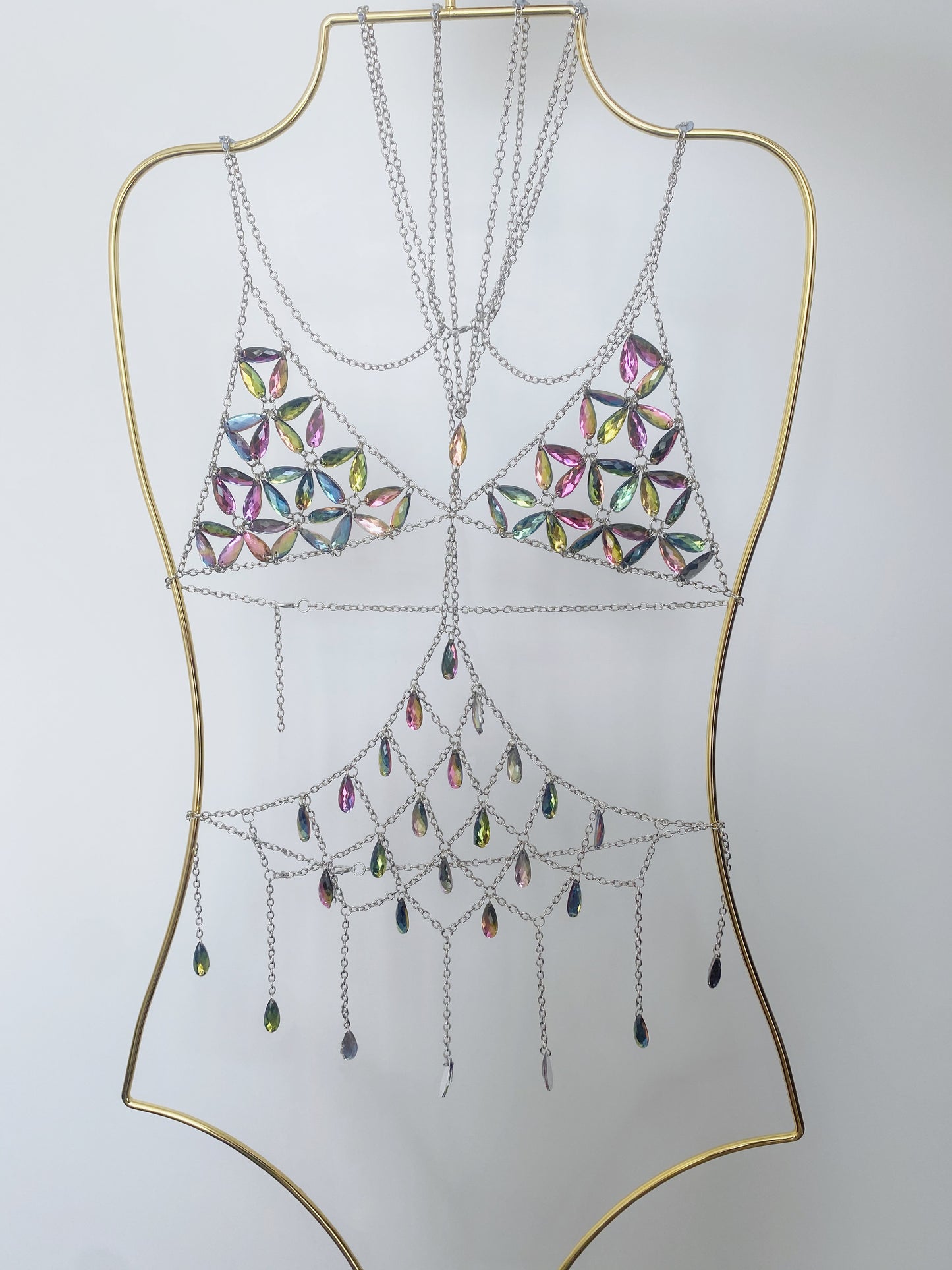 Iridescent Body Chain