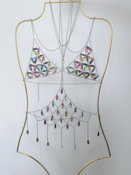 Iridescent Body Chain