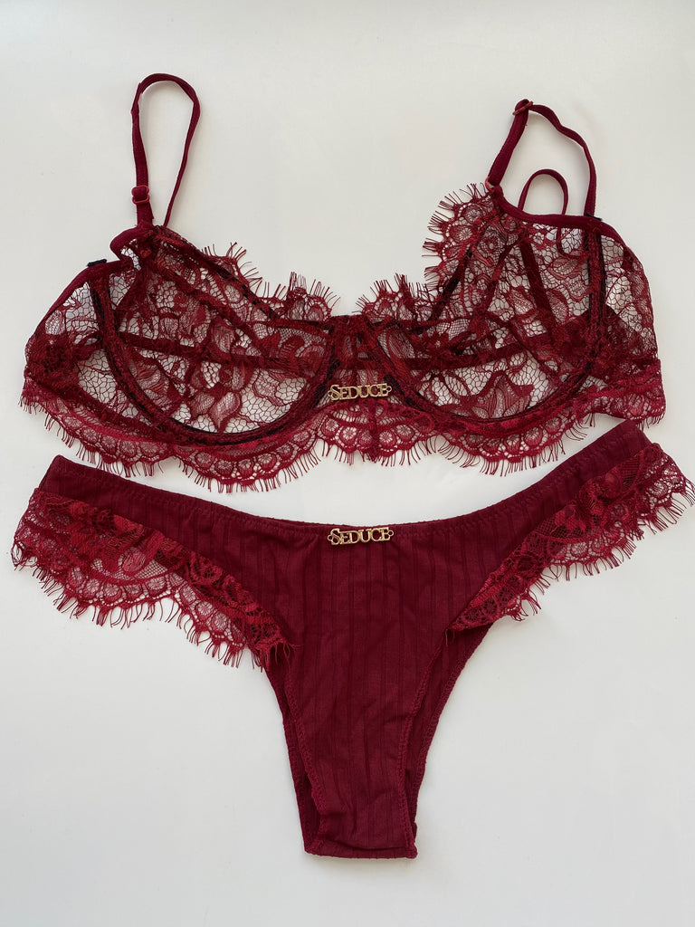 Red Twinkle Bra & Underwear Set