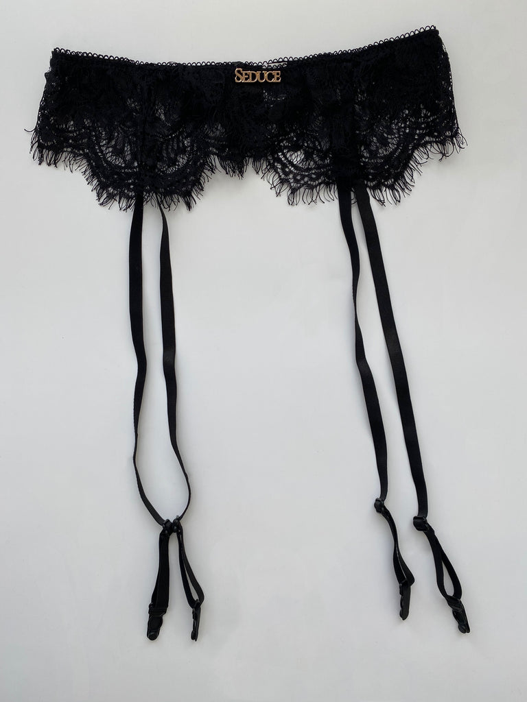 Black Lacey Suspender